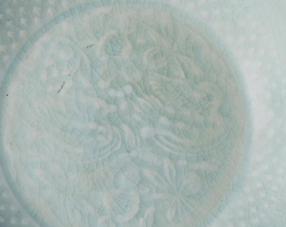 18th Century and Earlier A Molded Qingbai 'Flowers' Dish, Southern Song Dynasty For Sale