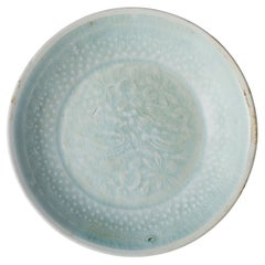 Antique A Molded Qingbai 'Flowers' Dish, Southern Song Dynasty