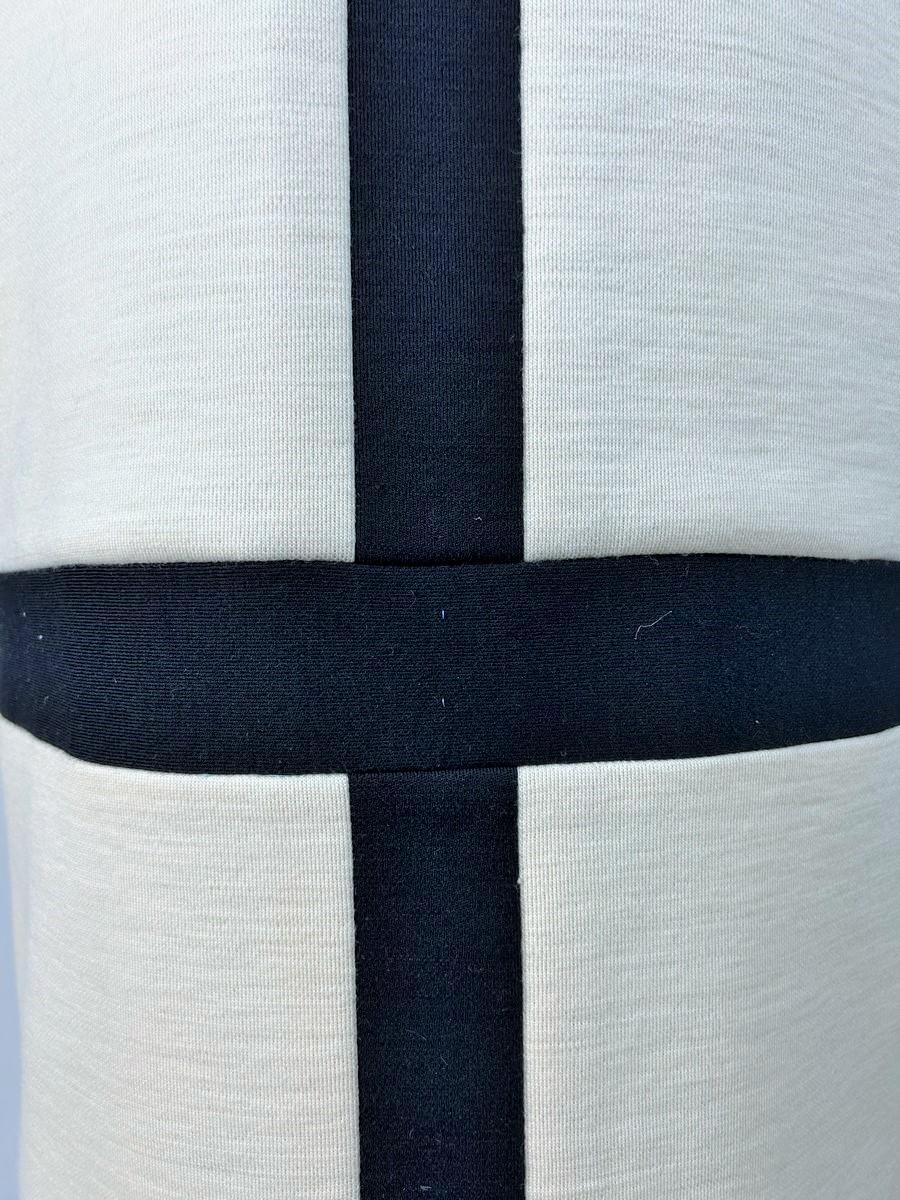 Gray A Mondrian dress by Yves Saint Laurent Haute Couture - Autumn Winter 1965-1966