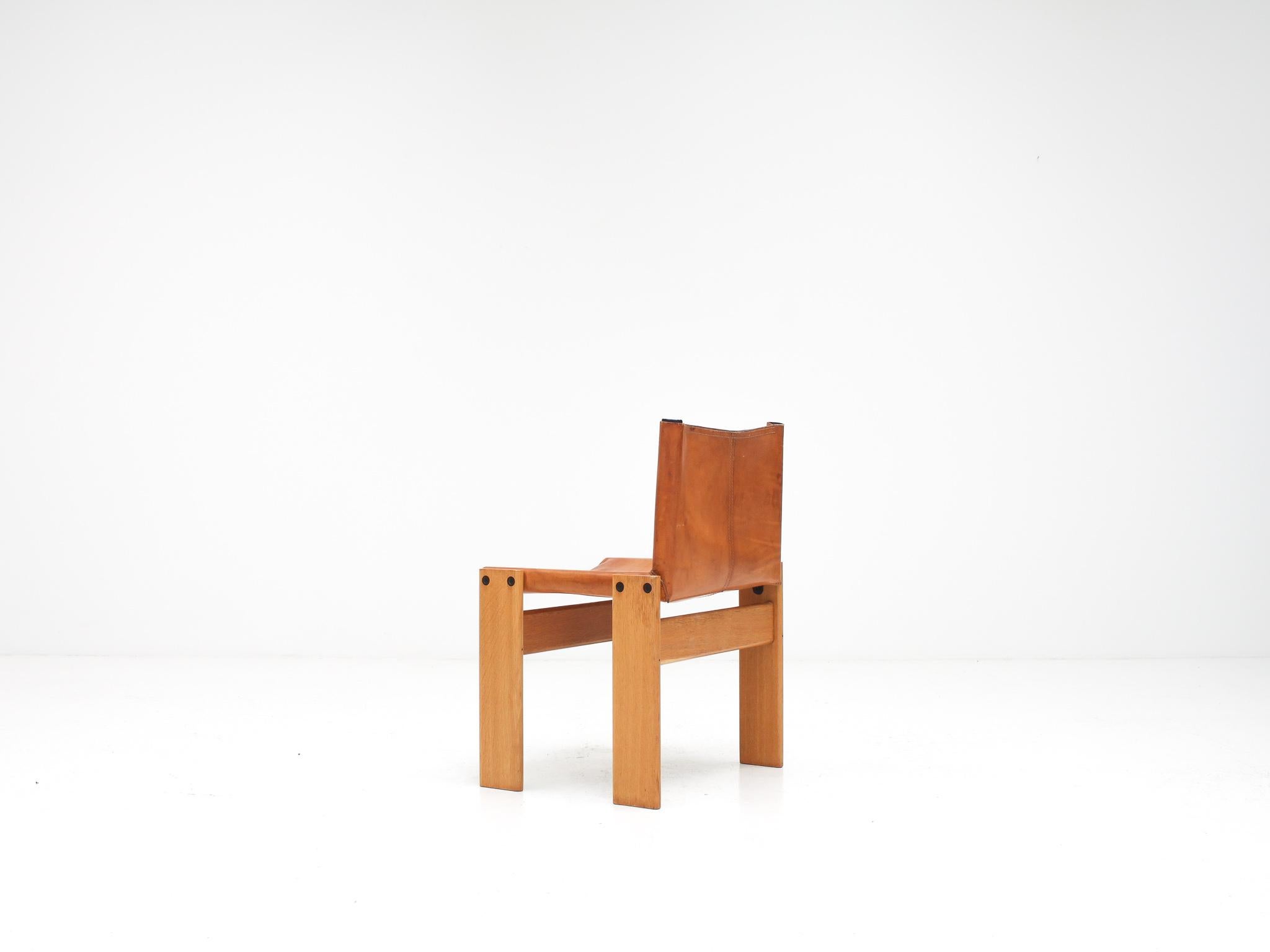 'Monk' Chair by Afra & Tobia Scarpa for Molteni, Italy, 1974 5