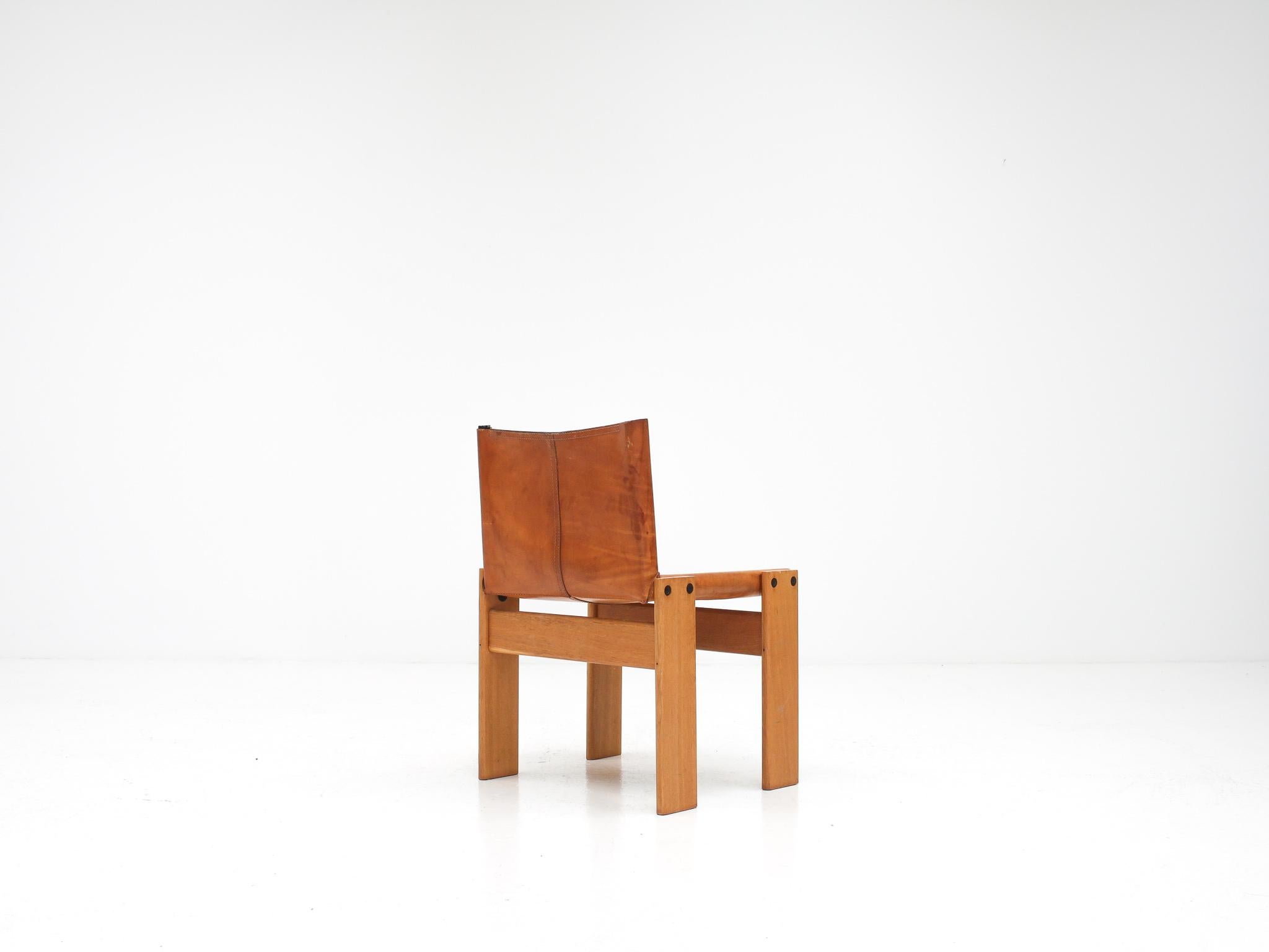 'Monk' Chair by Afra & Tobia Scarpa for Molteni, Italy, 1974 6