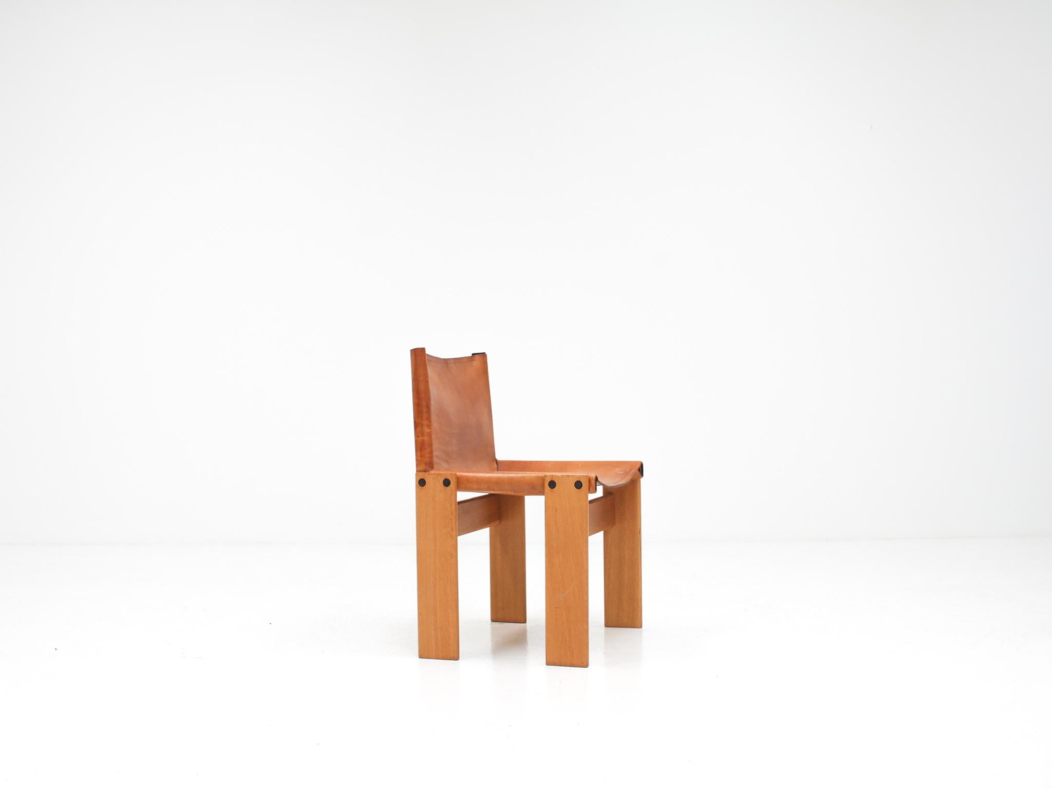 'Monk' Chair by Afra & Tobia Scarpa for Molteni, Italy, 1974 2
