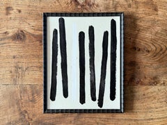 Ein monochromes, abstraktes Acrylgemälde auf Papier von Margot Sinclair