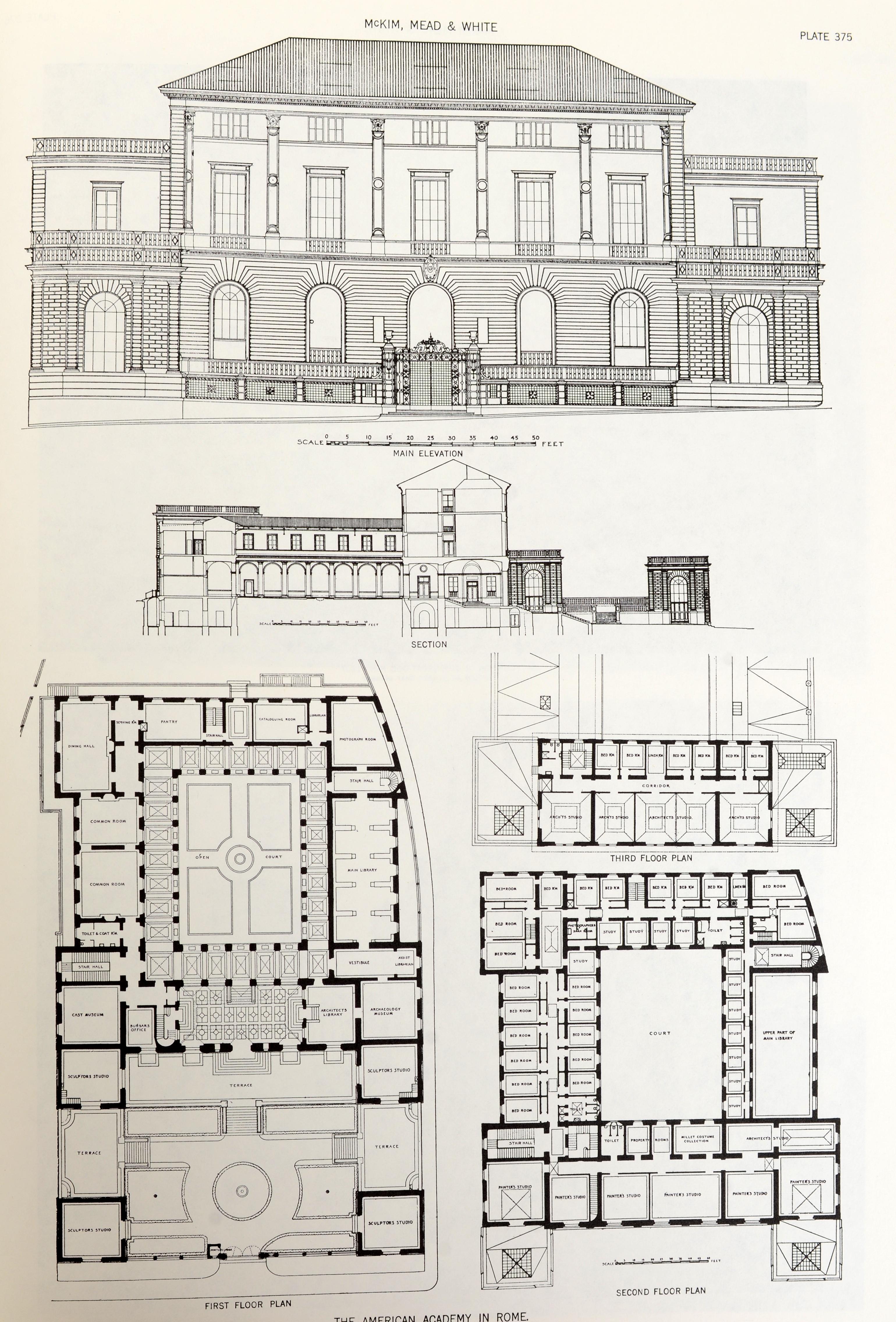 American A Monograph of the Work of McKim, Mead and White, 1879-1915 For Sale