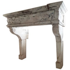 A monumental 18th-century French fireplace