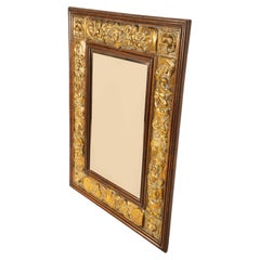 A Monumental 19th-Century Belgian Dinanderie Wall Mirror