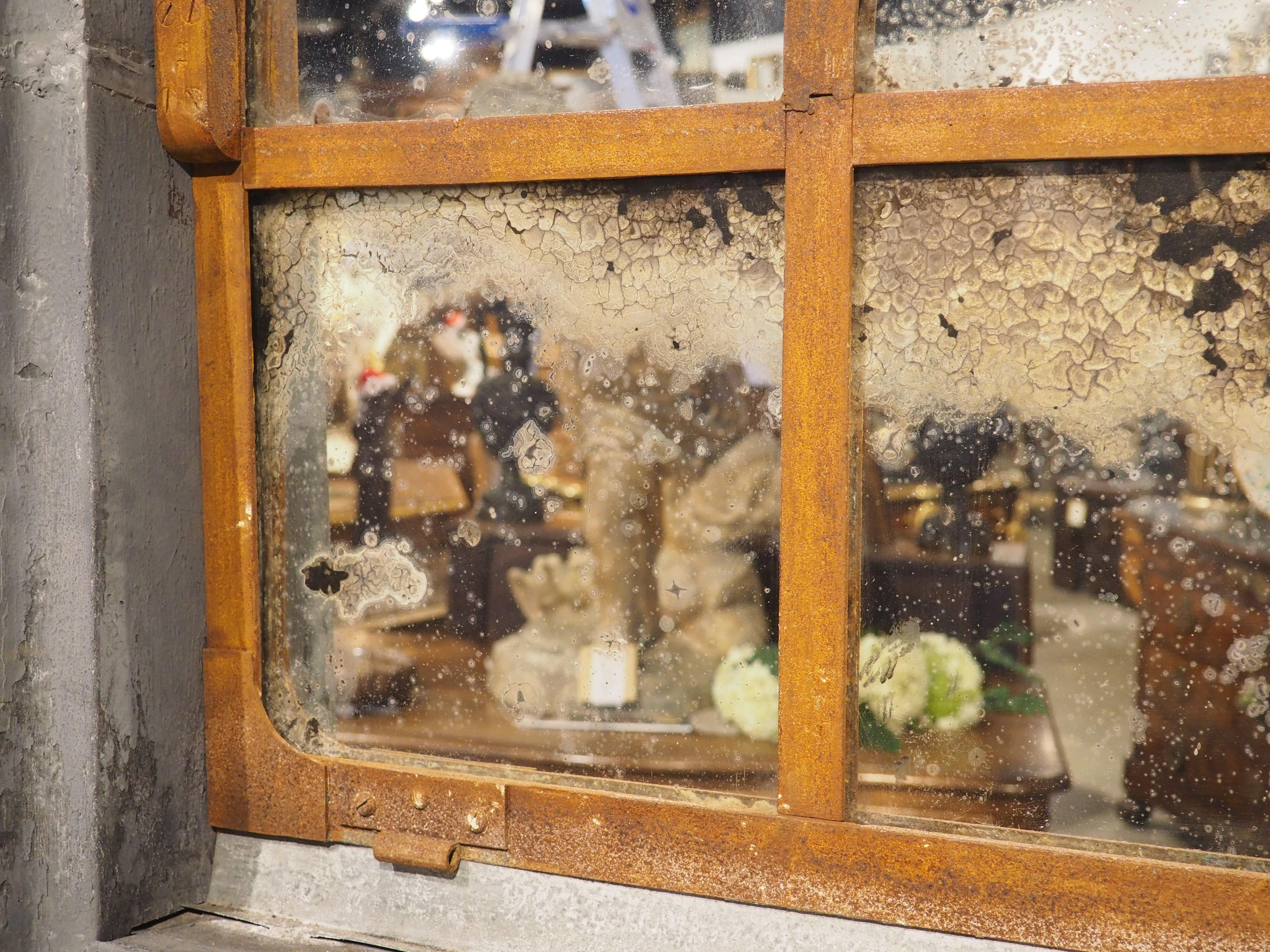A Monumental 19th Century French Zinc Window Dormer Mirror en venta 4