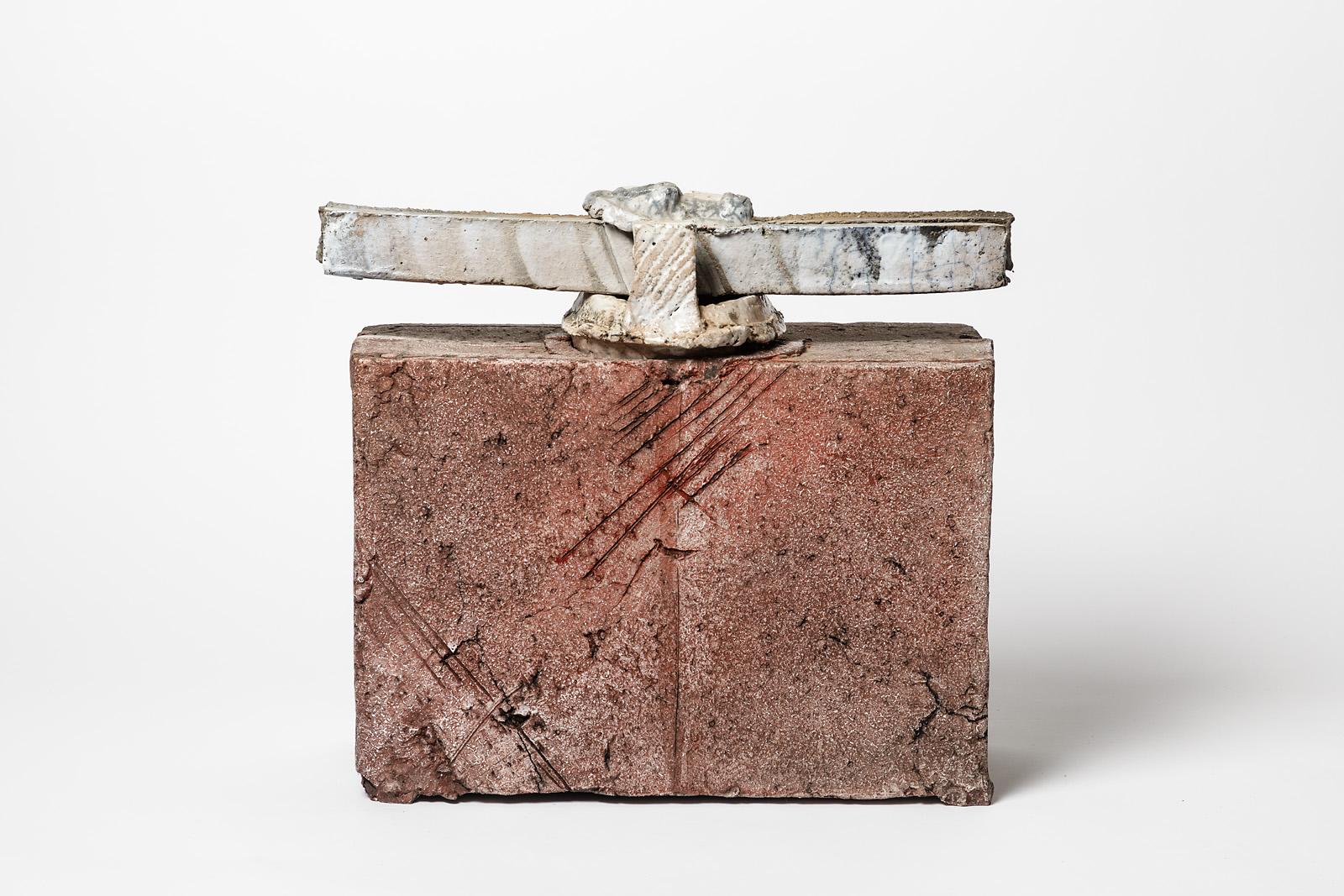 Monumental Ceramic Box  by Camille Virot, circa 1990-2000 For Sale 1