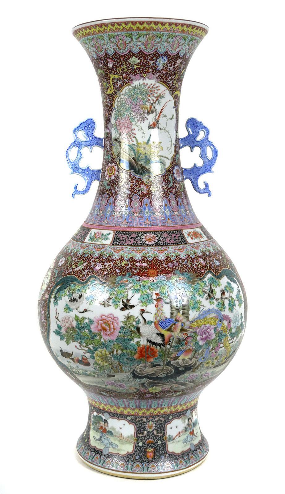 A monumental Chinese famille rose porcelain 