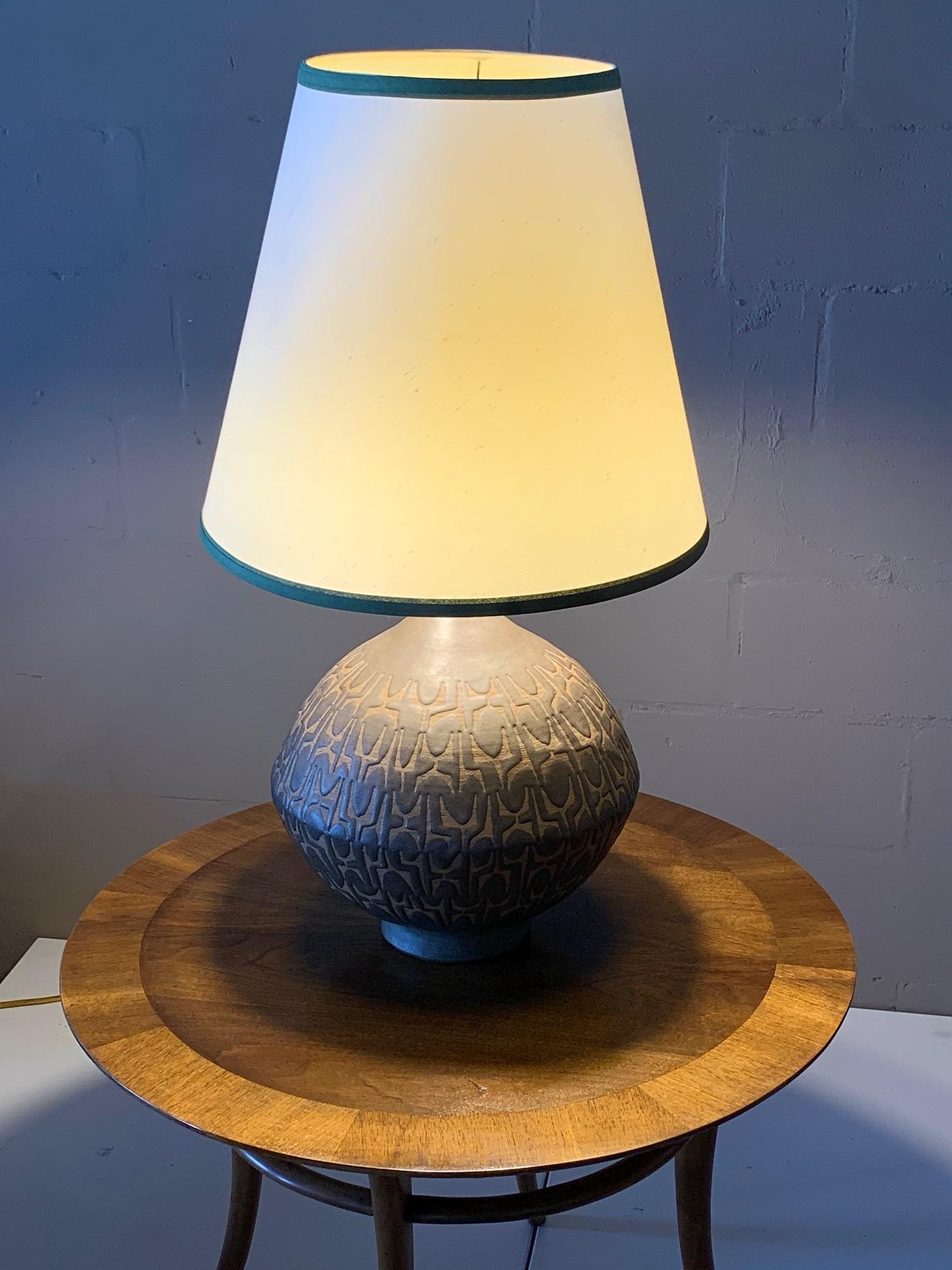 Monumental Clyde Burt Ceramic Lamp For Sale 10