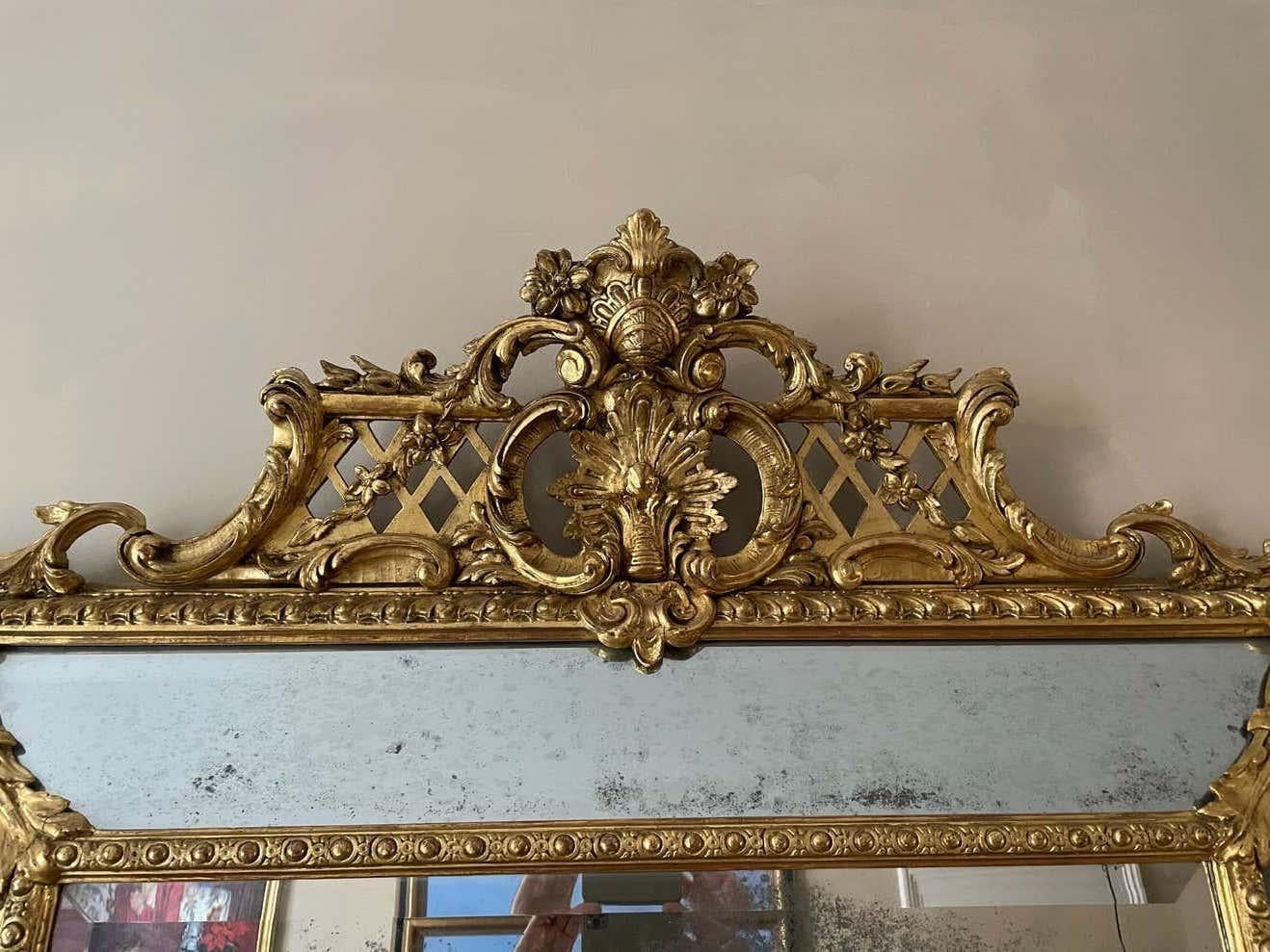 antique 3 panel mirror