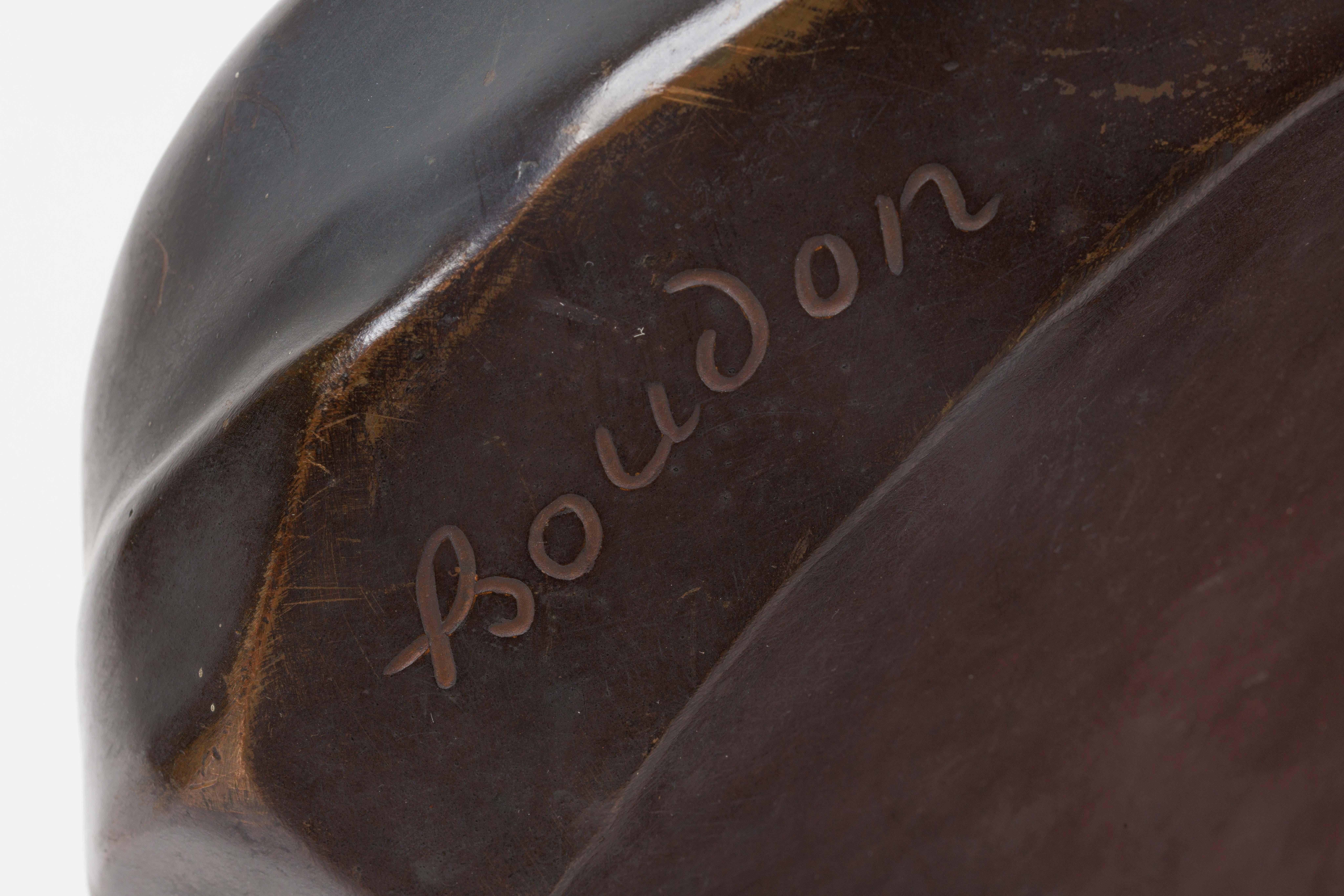 Monumentale französische patinierte Bronzebüste von William Shakespeare aus der Zeit von Houdon, nach Houdon im Angebot 10