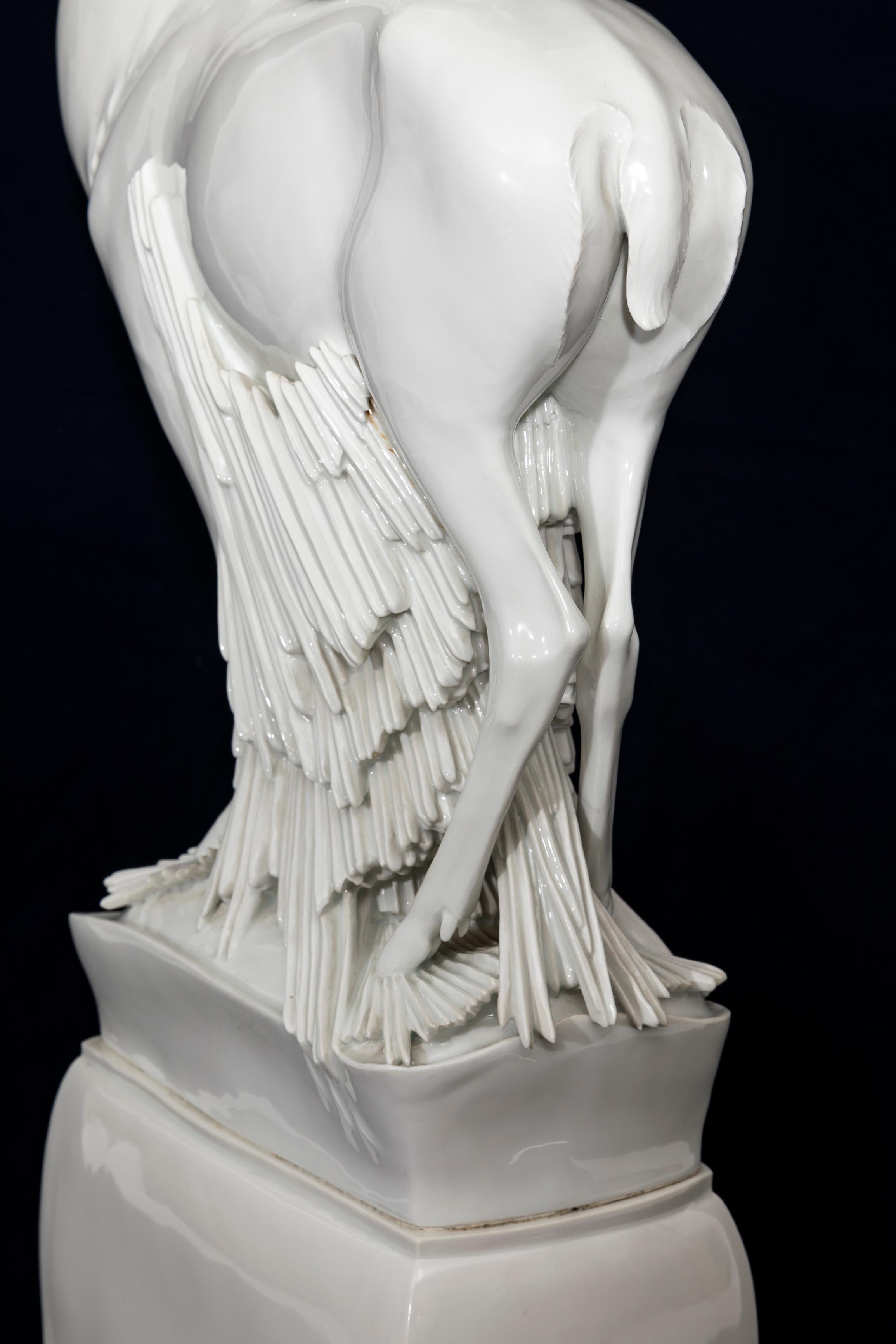 Modèle monumental d'un cerf en porcelaine de Meissen Blanc de Chine de Max Esser en vente 7