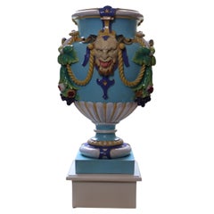 A monumental Minton majolica 'Bacchus' vase Circa 1880