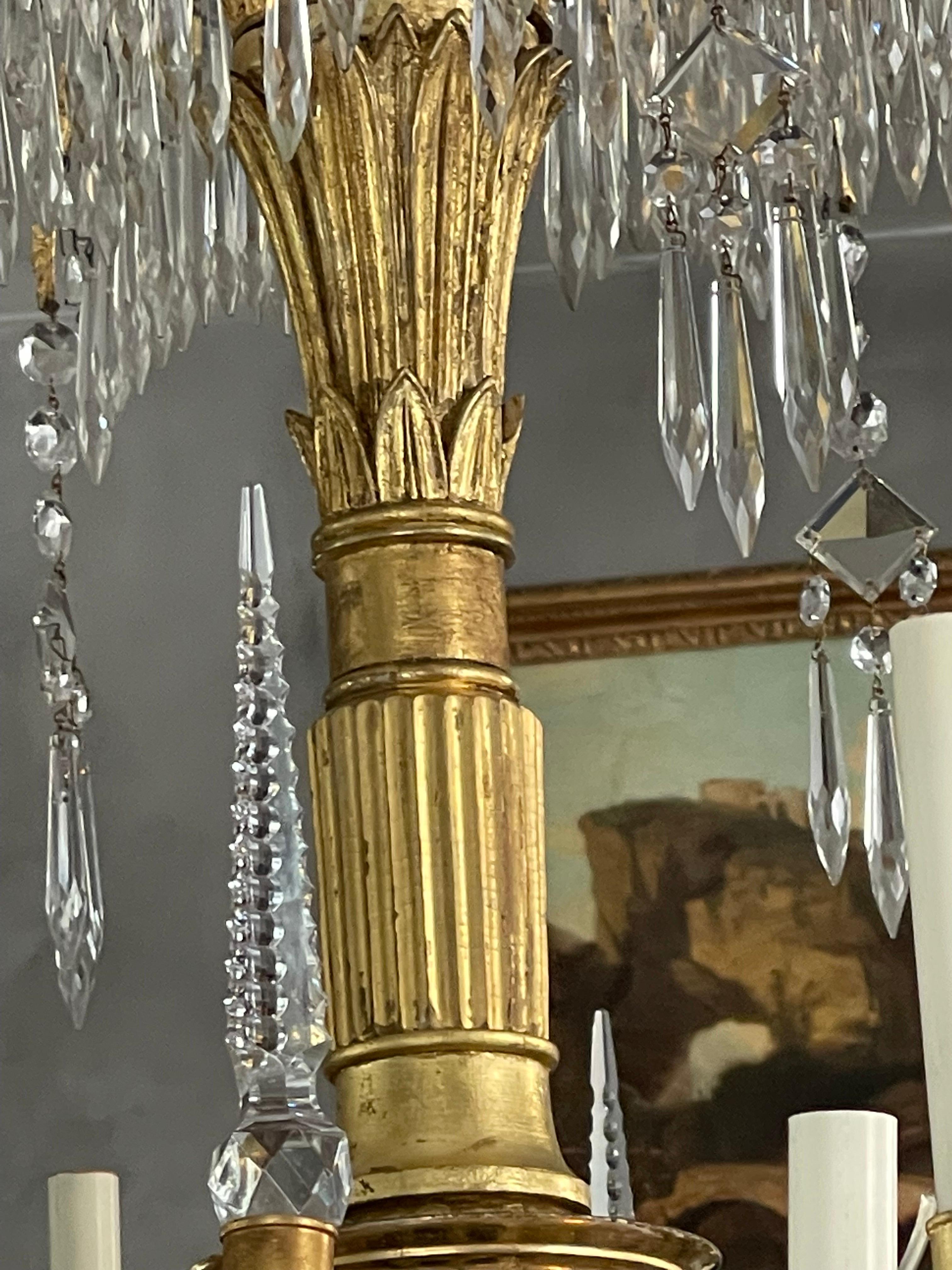 Monumental Neo-Classical 18 Arm Chandelier, circa 1825, Designed by Schinkel For Sale 12