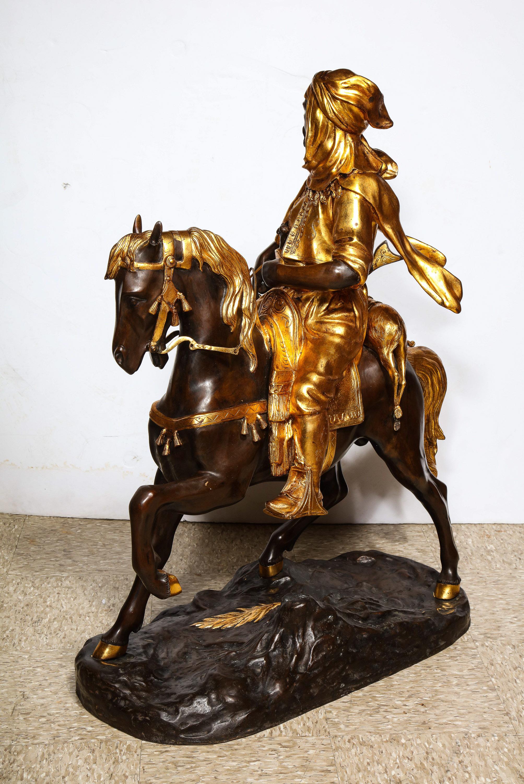 Monumental Orientalist Bronze Sculpture 