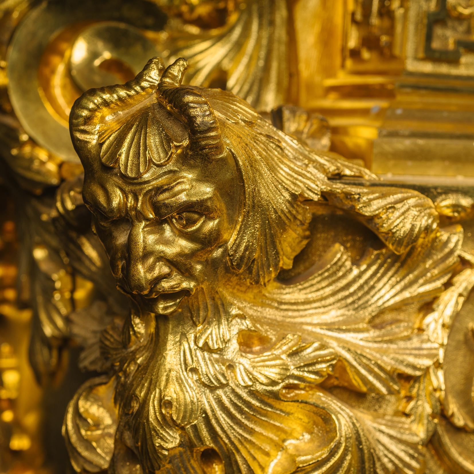 A Monumental Renaissance Revival Clock Garniture, Attributed to Feuchère For Sale 5