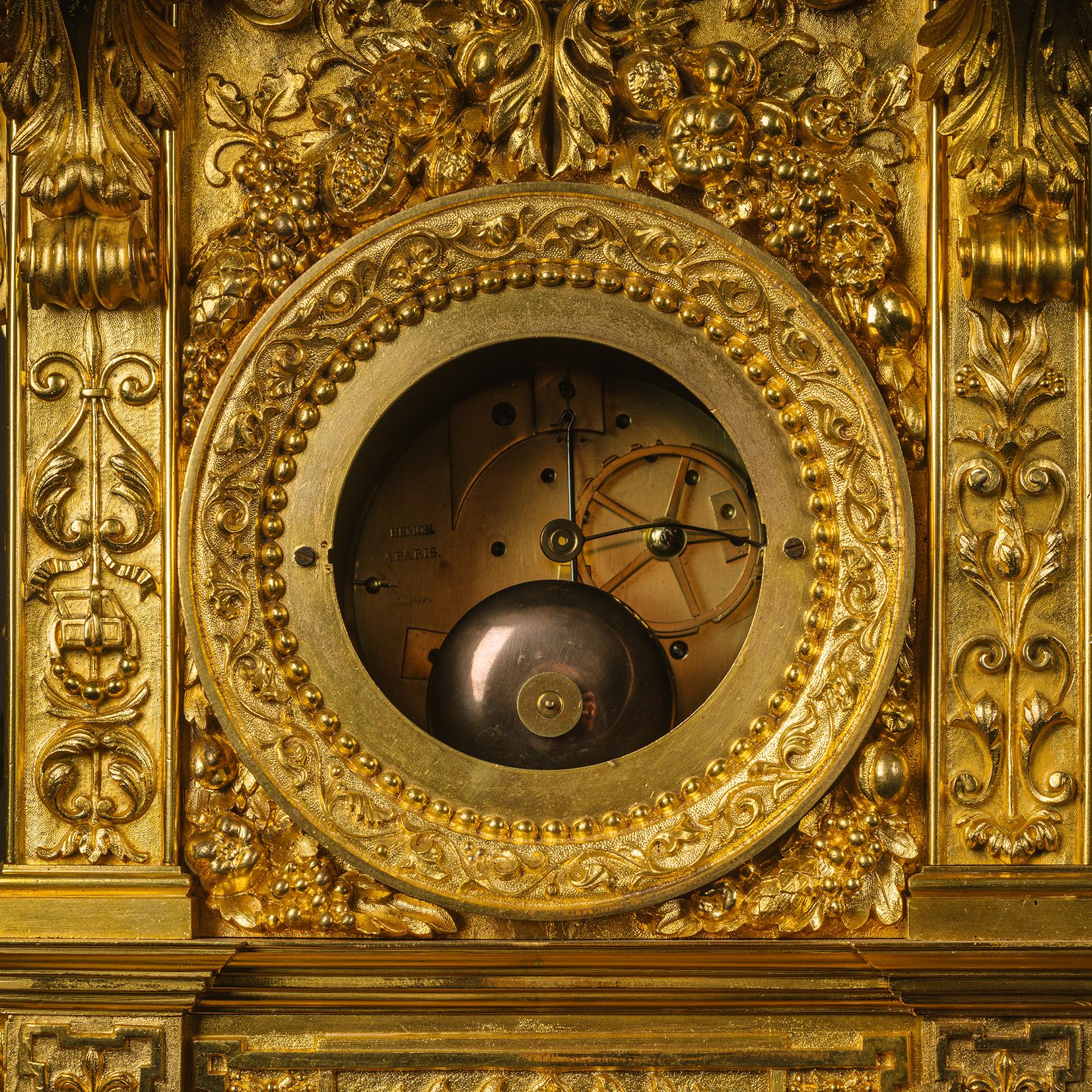 19th Century A Monumental Renaissance Revival Clock Garniture, Attributed to Feuchère For Sale