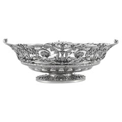 Antique A Monumental Silver Jardiniere Centrepiece, Tiffany & Co