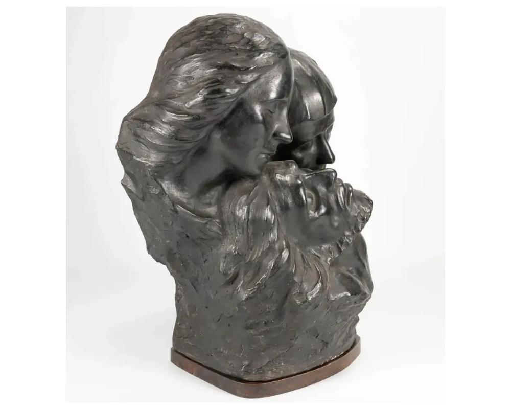 A Monumental Bust Sculpture of the The Holy Family, Child Jesus Christ In Good Condition For Sale In New York, NY