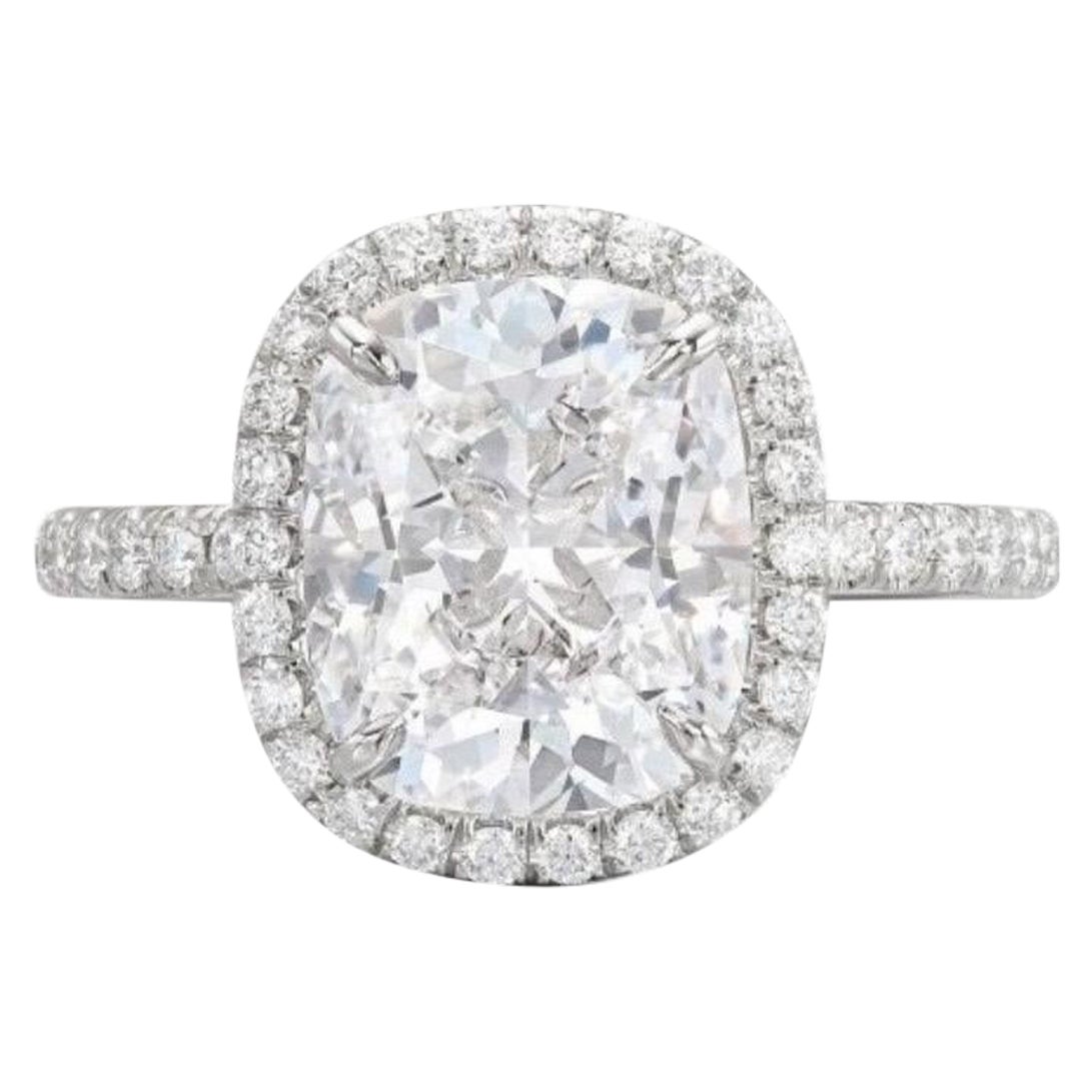 A MORCHA 1.5 Carat Cushion diamond ring For Sale