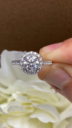 A MORCHA 1ct Halo Diamond Ring