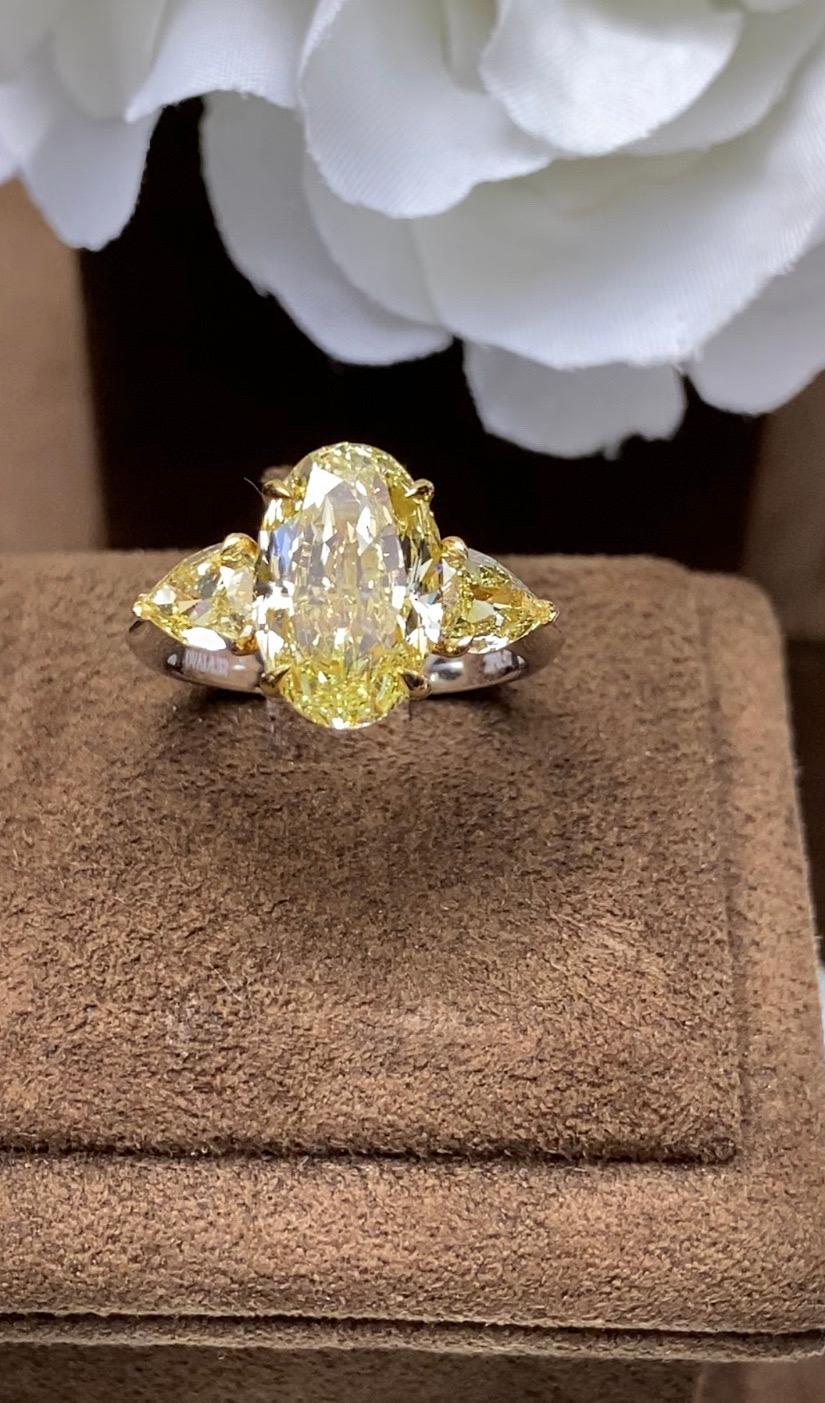 It’s all about the color! 
Fancy Yellow diamonds are more common among all fancy color diamonds, though finding the unique and specific tone of yellow color that makes the diamond rare and one of a kind among all Yellow Diamonds is the most