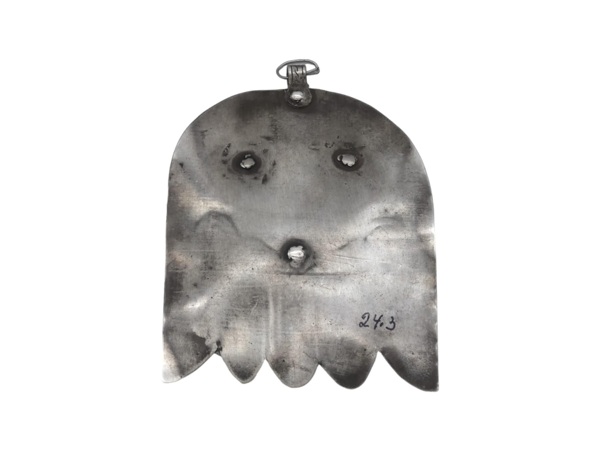 A Moroccan Silver Hamsa, Early 20th Century. Judaica Amulet In Good Condition In New York, NY