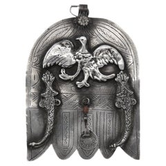 A Moroccan Silver Hamsa, Early 20th Century. Judaica Amulet