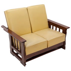 A  Morris chair for two  double Sofa recliner