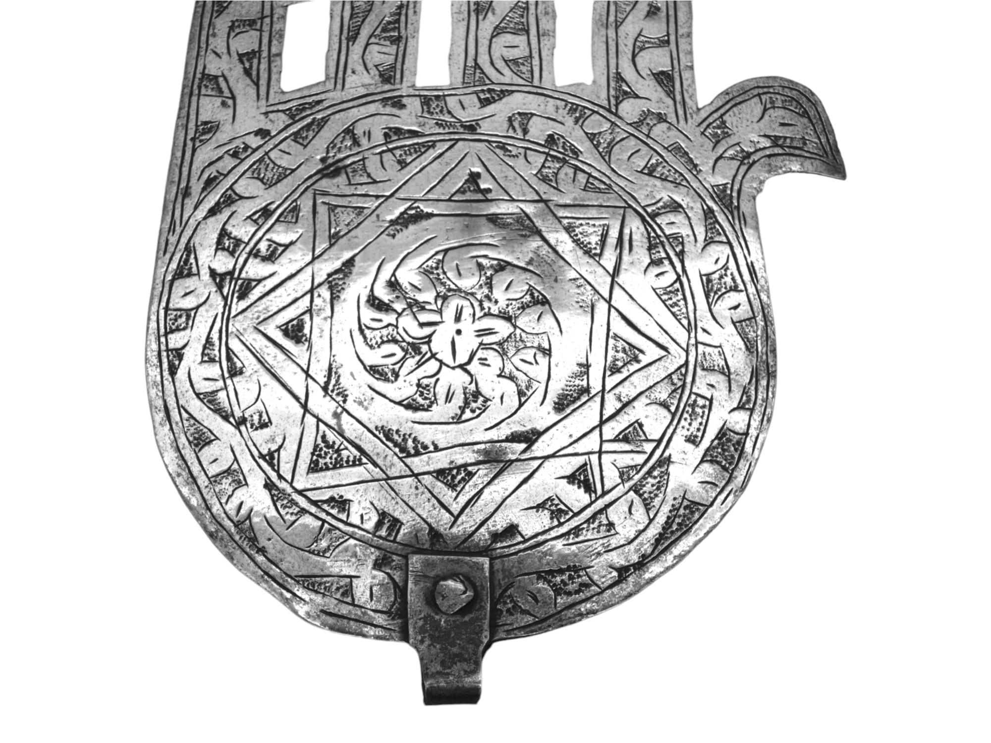 Hamsa aus Morrocan-Silber, um 1900 (Marokkanisch) im Angebot