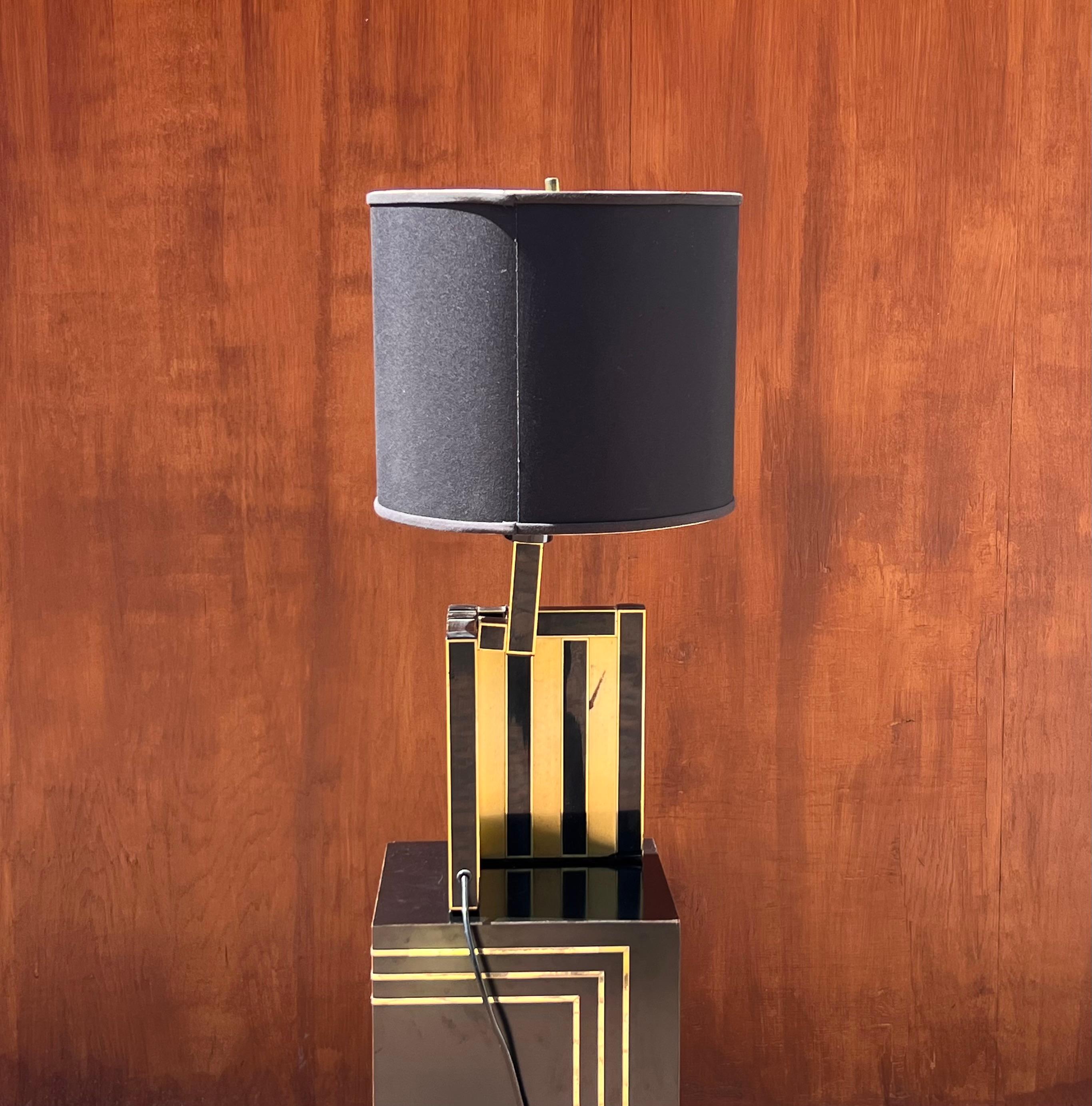 A mosaic table lamp by BD Lumica, signed, circa 1970 For Sale 7