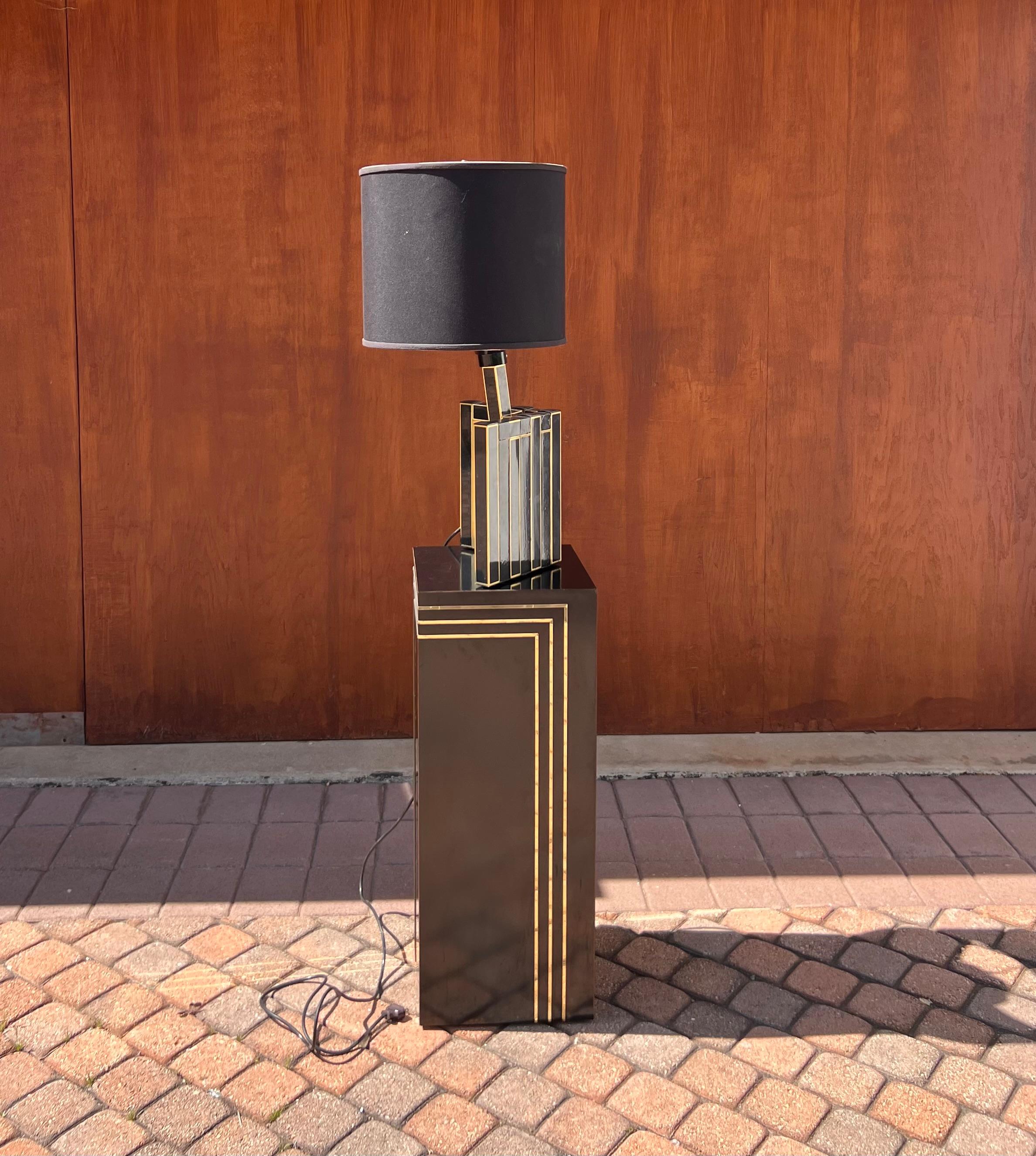 A mosaic table lamp by BD Lumica, signed, circa 1970 For Sale 8