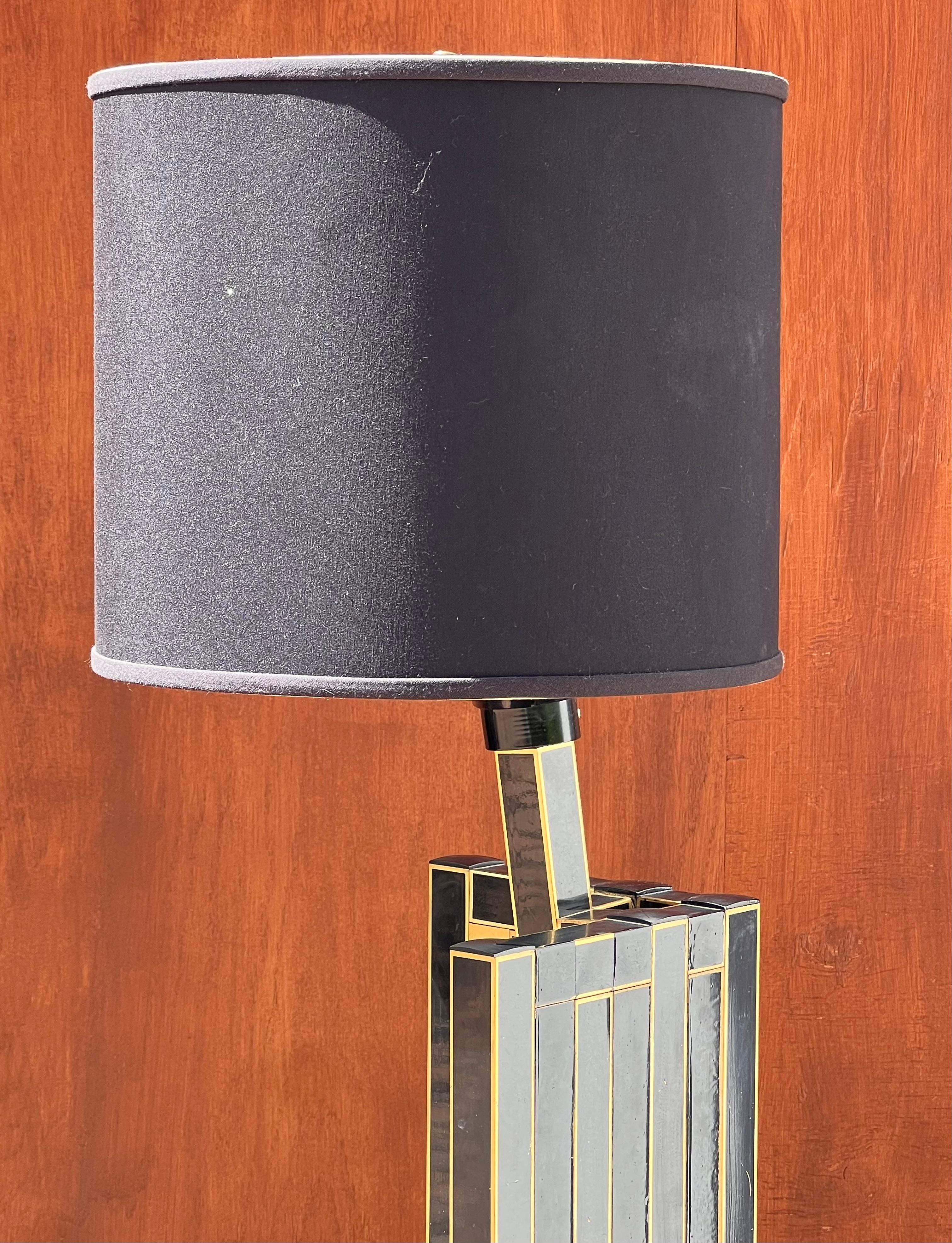 A mosaic table lamp by BD Lumica, signed, circa 1970 For Sale 2