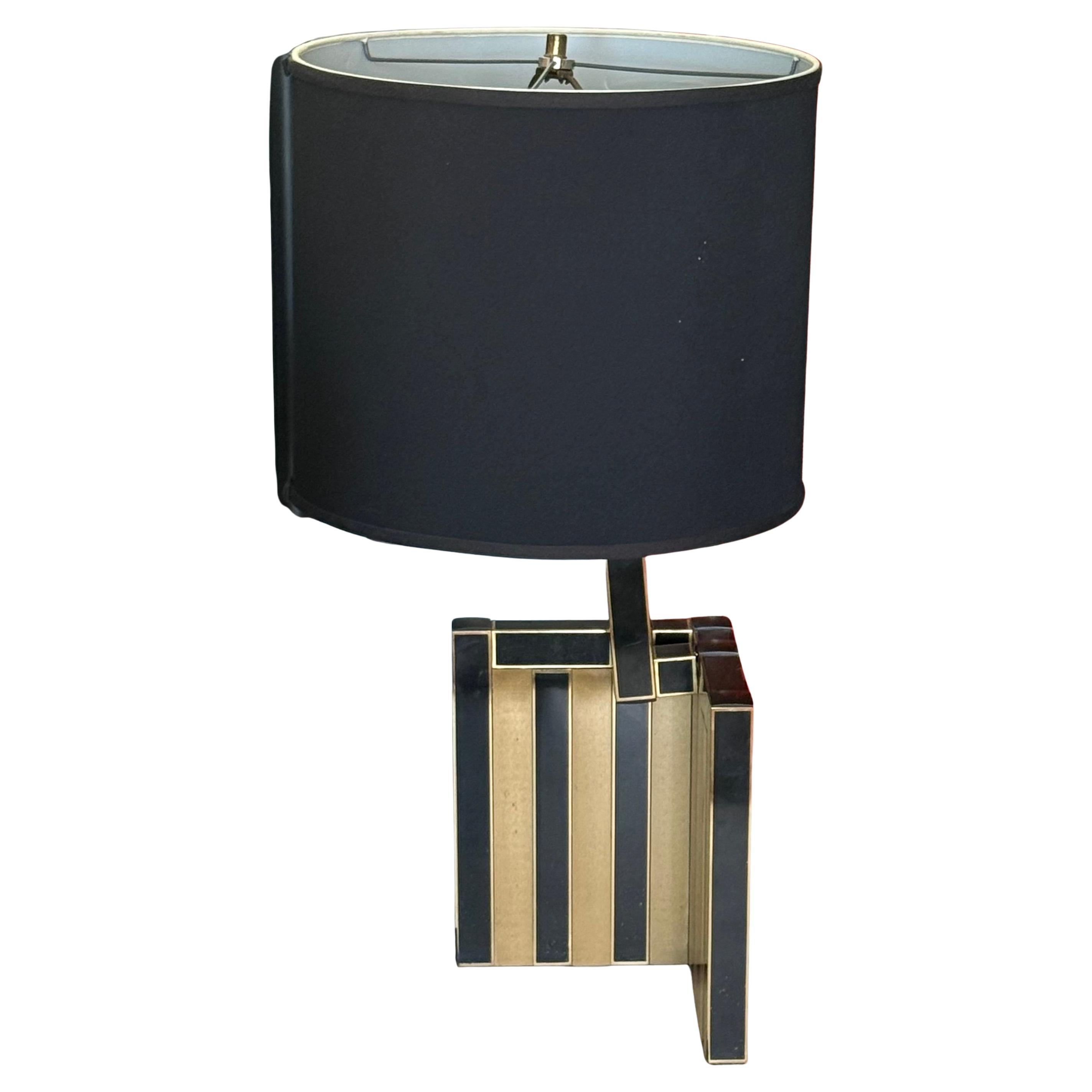 A mosaic table lamp by BD Lumica, signed, circa 1970 For Sale