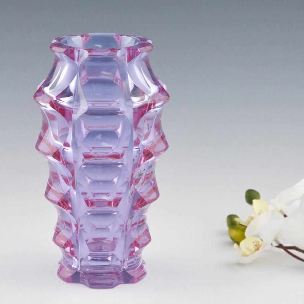 Glass A Moser Neodymium Dichroic Vase, c1935
