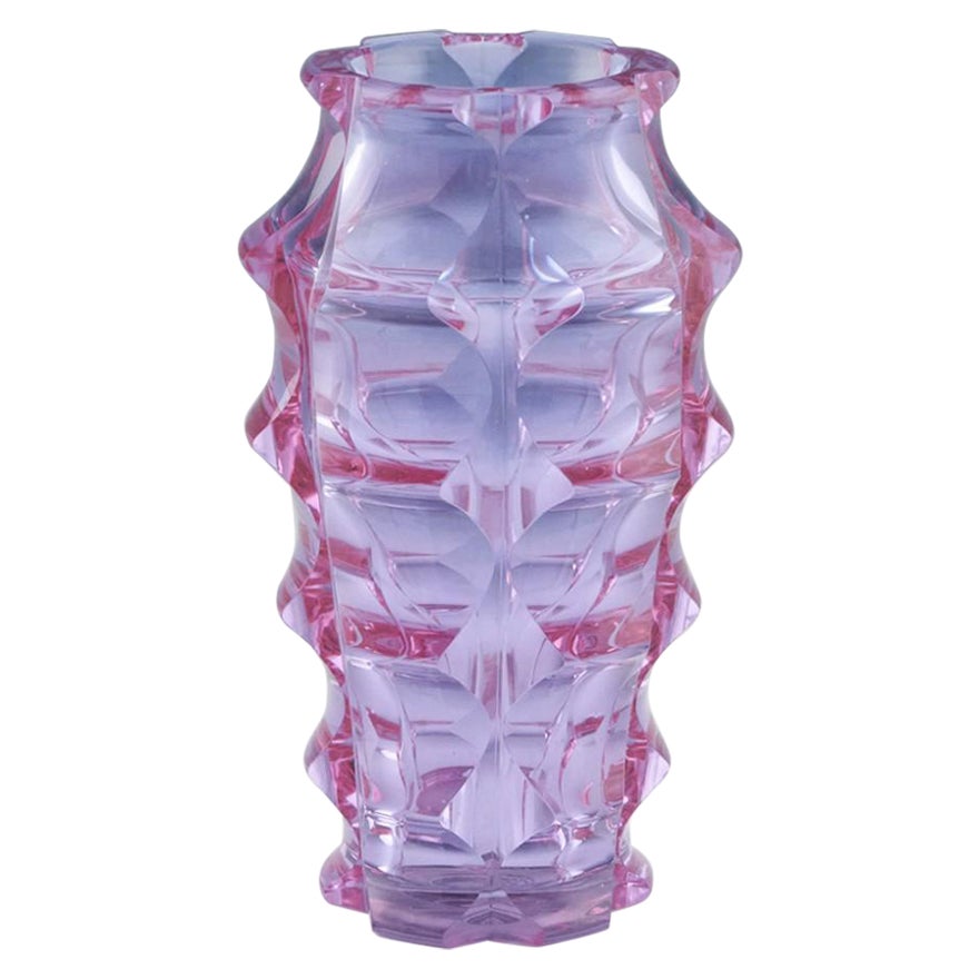 A Moser Neodymium Dichroic Vase, c1935