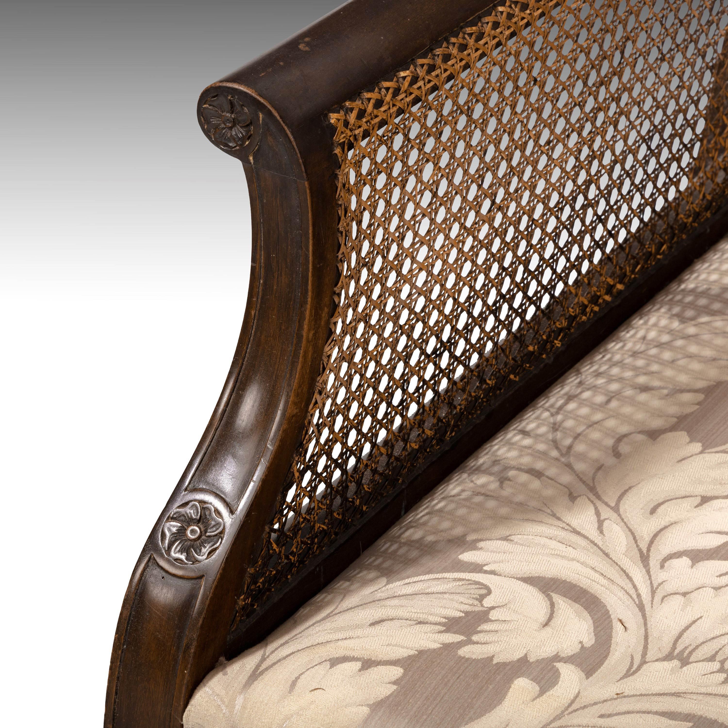 English Most Attractive Early 20th Century Bergère Sofa
