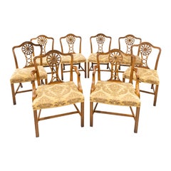 Most Elegant Set of Eight '6+2' Early 20th Century Chippendale Style Mahogany