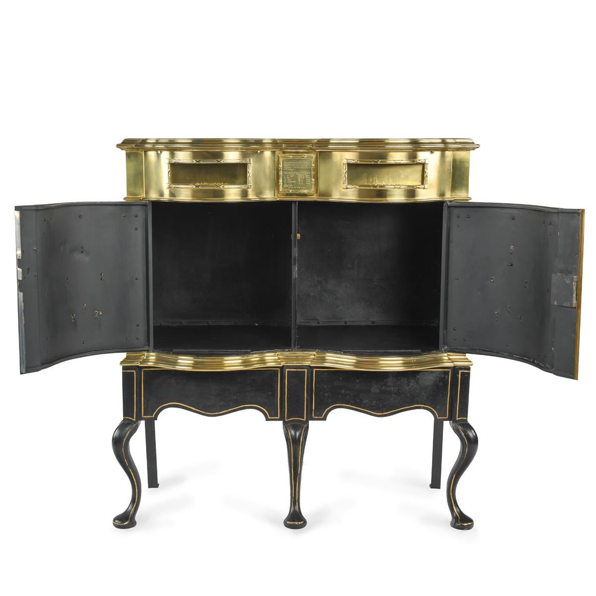 English A most unusual Victorian brass private posting box For Sale