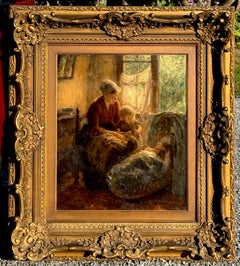 "A Mother and Her Children in the Kitchen" by Bernard Pothast