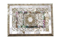 A Mother of Pearl Jewelry Box, Judaica