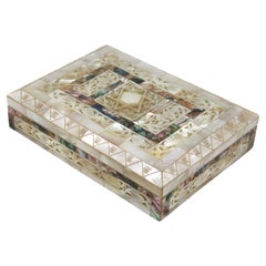 A Mother of Pearl Jewelry Box, Judaica