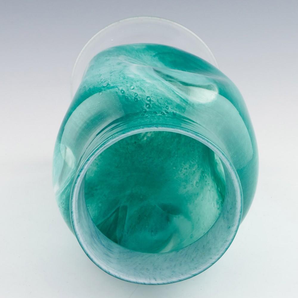 Mottled Gray-Stan Glass Vase C1930 3