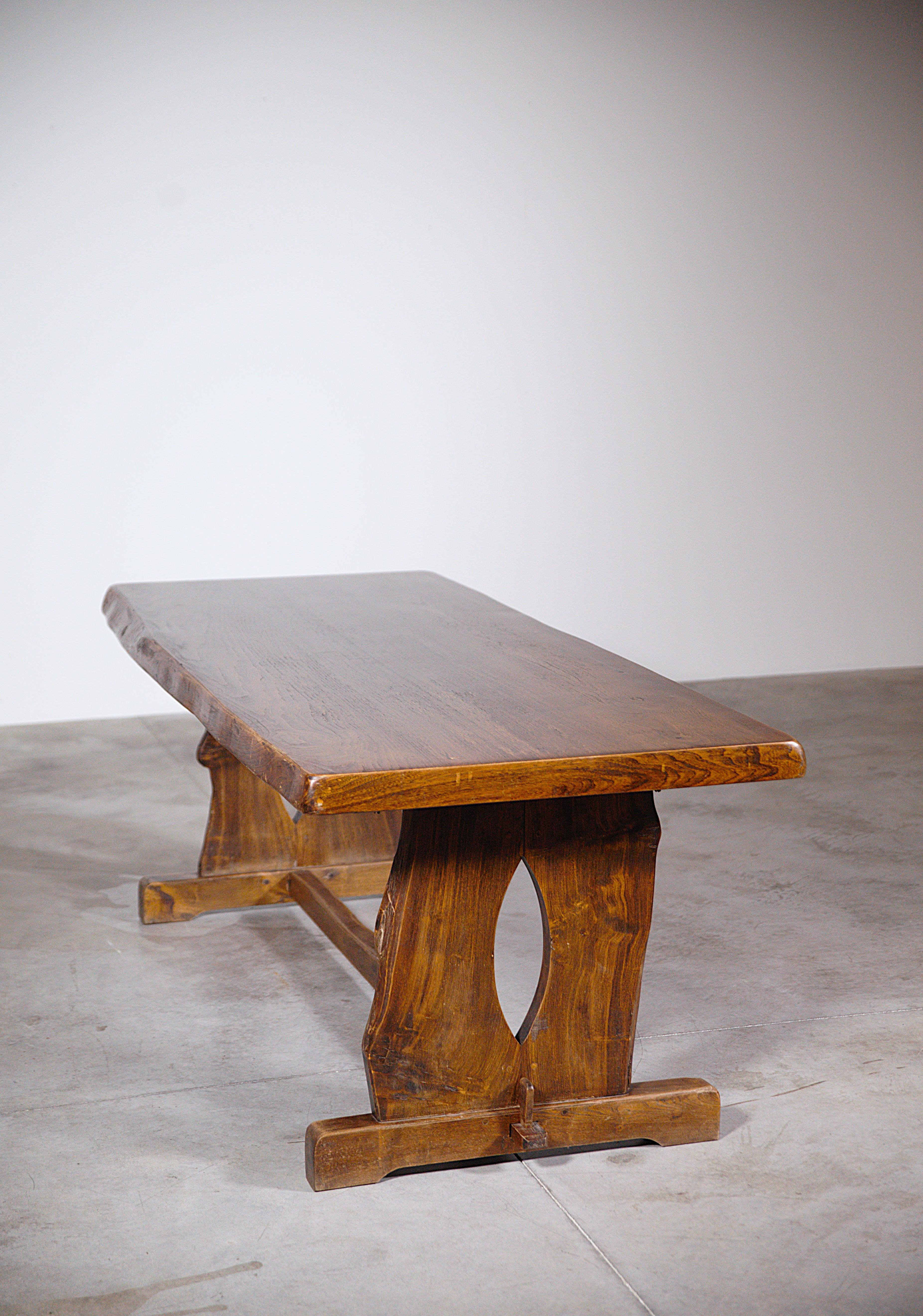 A Mountain Dining Table by Aranjou France 1970's For Sale 9