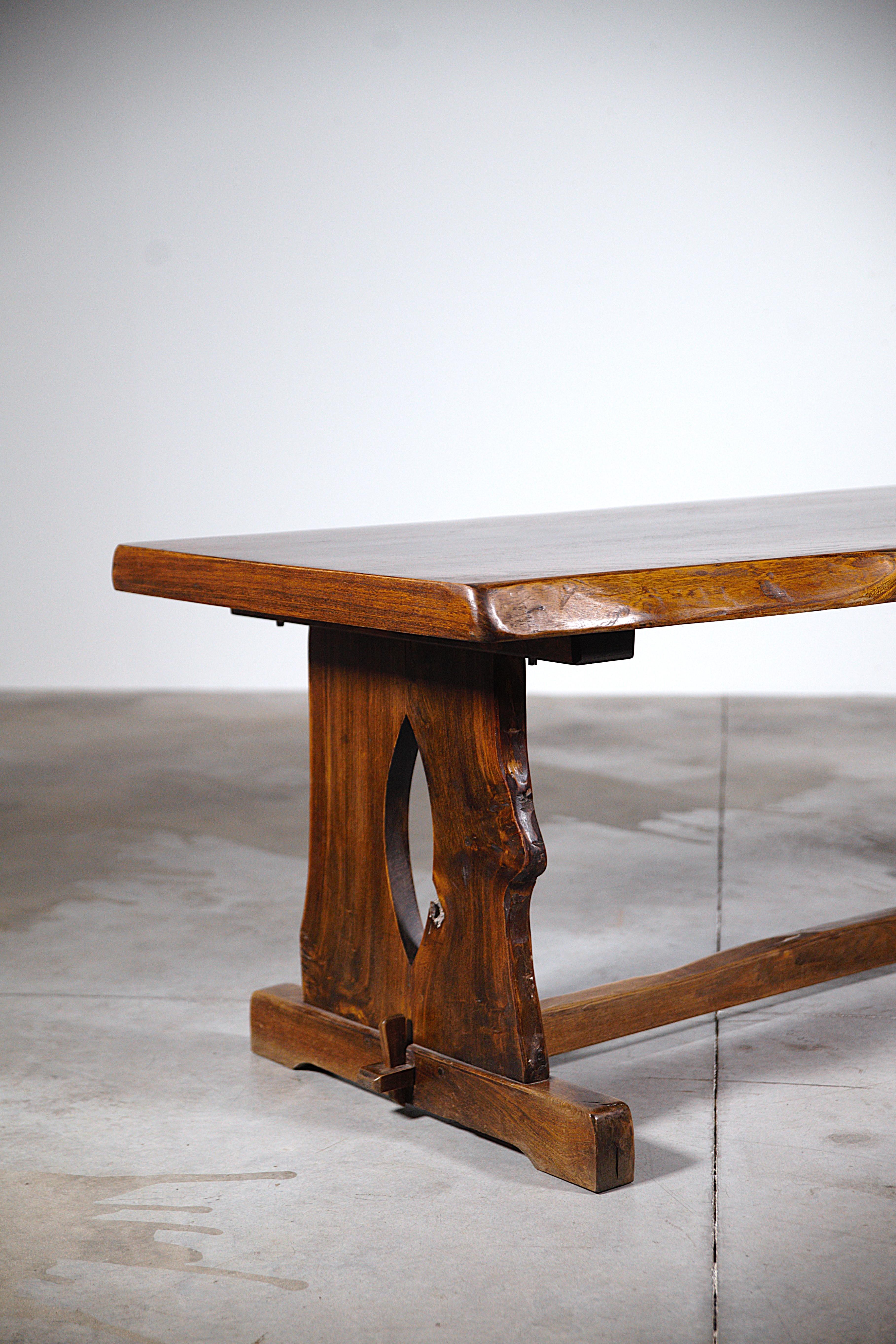 French A Mountain Dining Table by Aranjou France 1970's For Sale