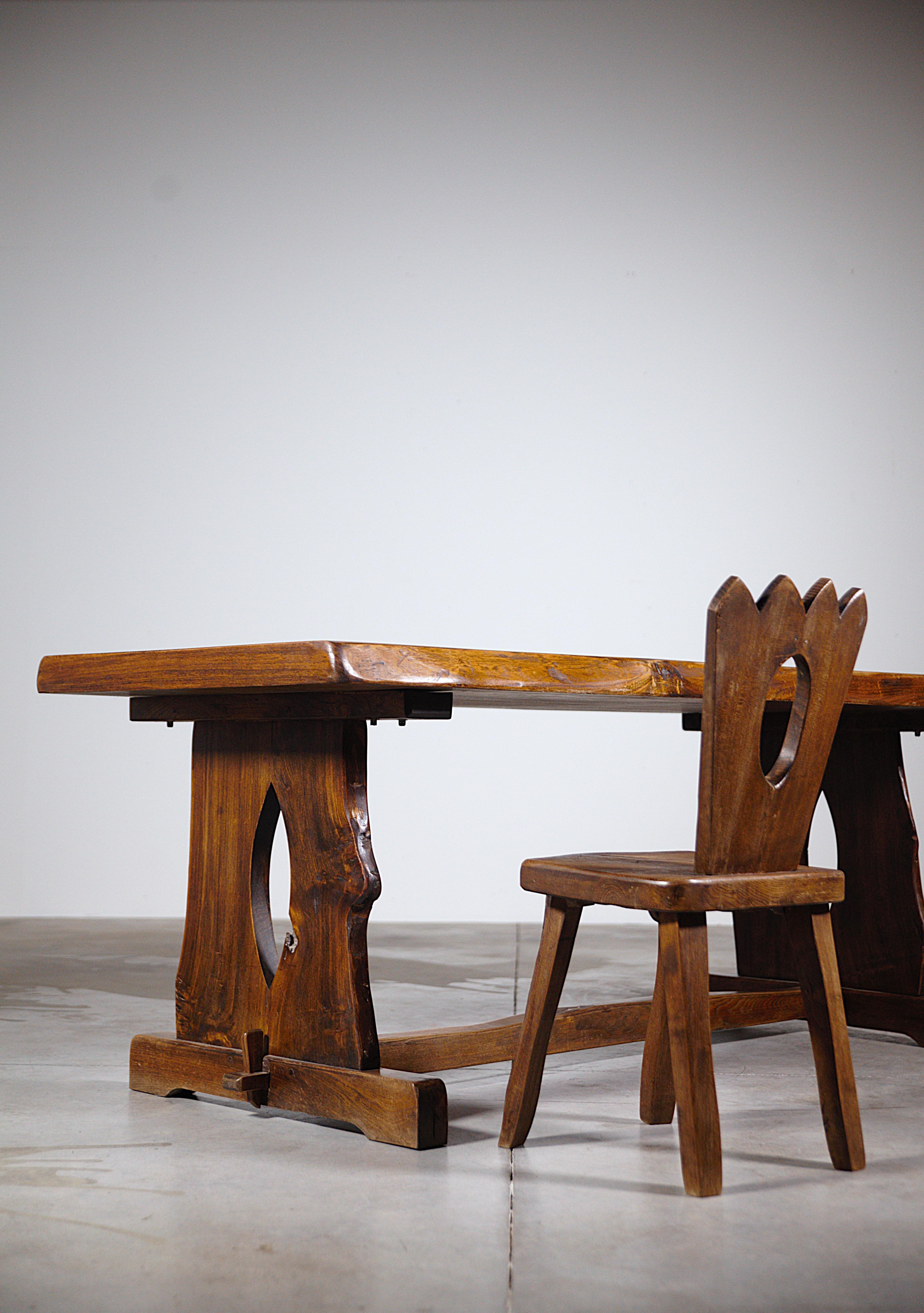 Late 20th Century A Mountain Dining Table by Aranjou France 1970's For Sale