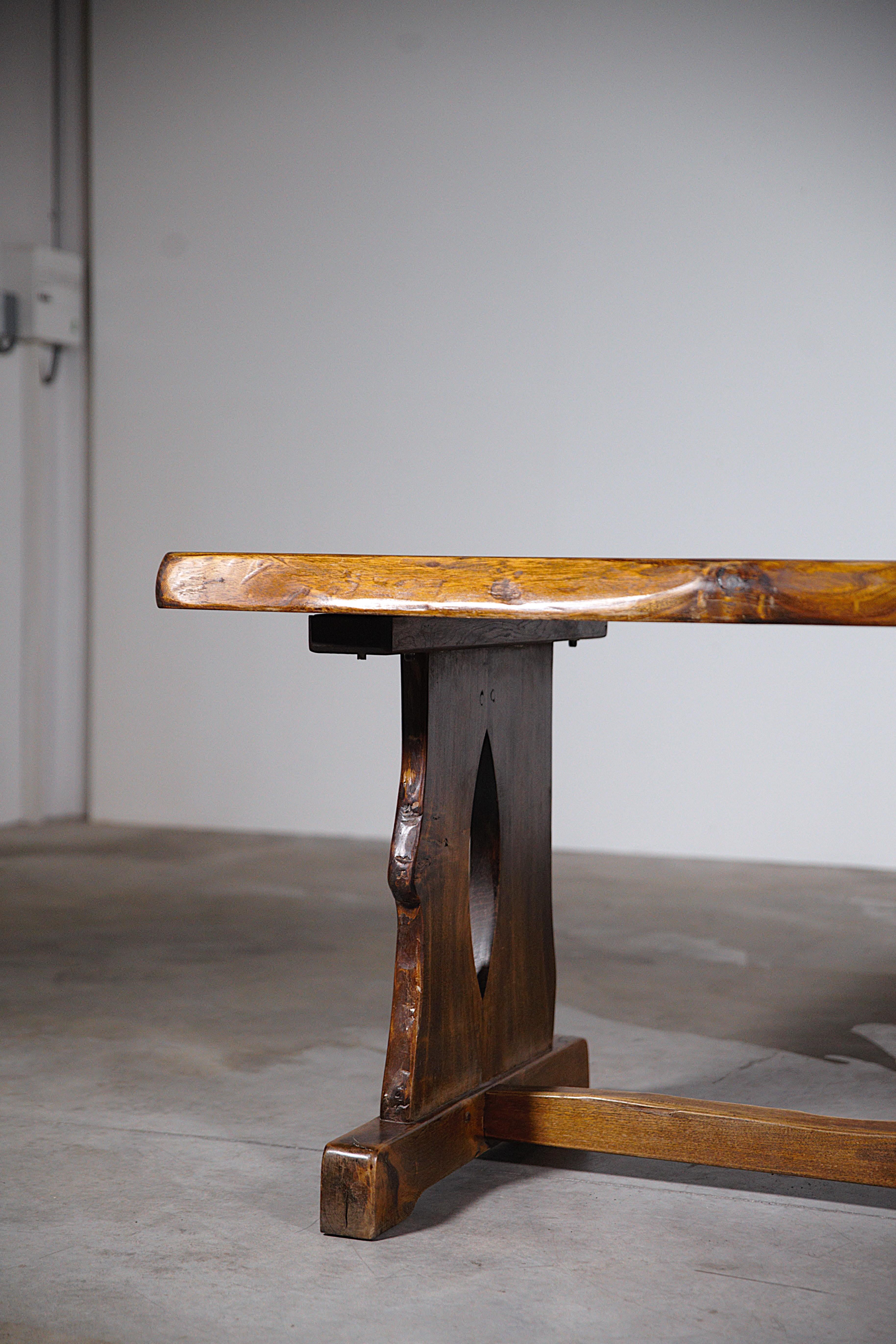 A Mountain Dining Table by Aranjou France 1970's For Sale 1