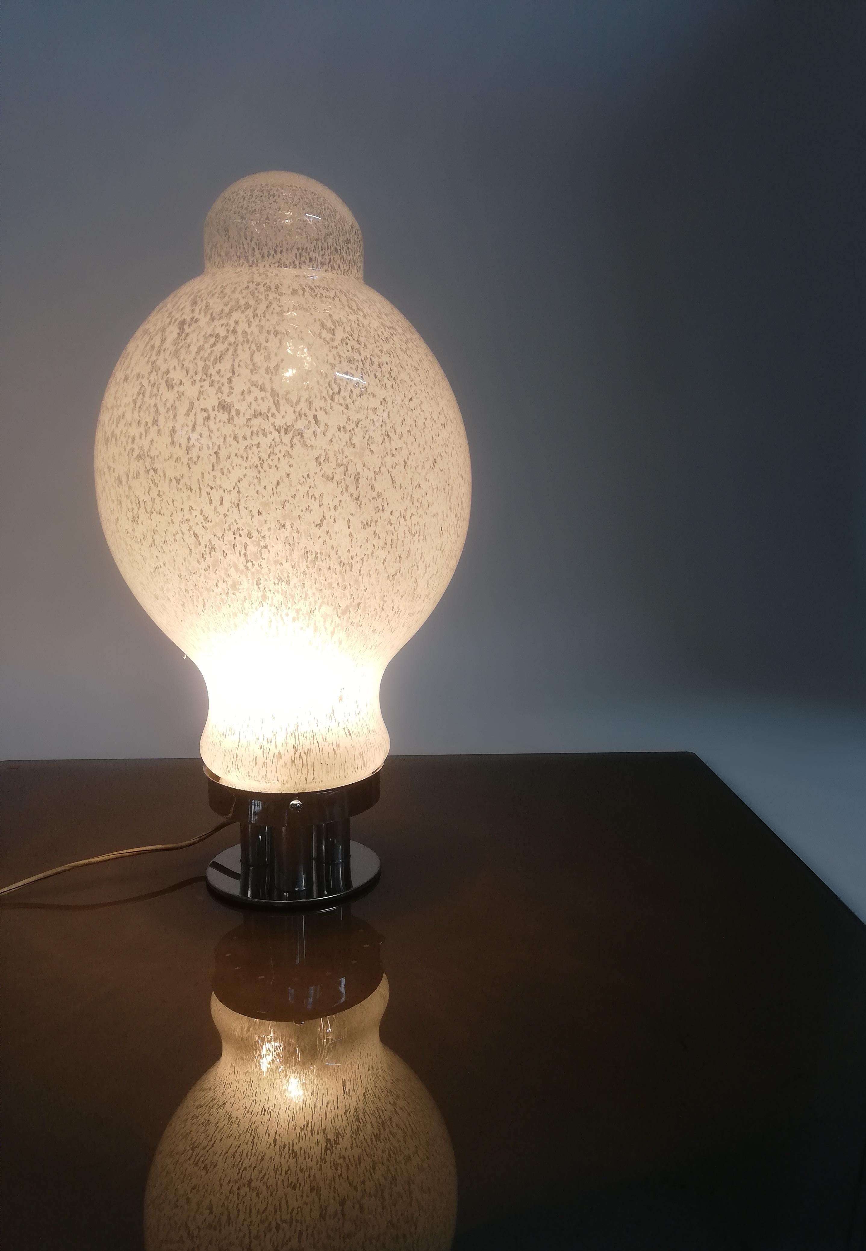 Murano Blown Glass Table Lamp in the Style of Carlo Nason for Mazzega For Sale 4