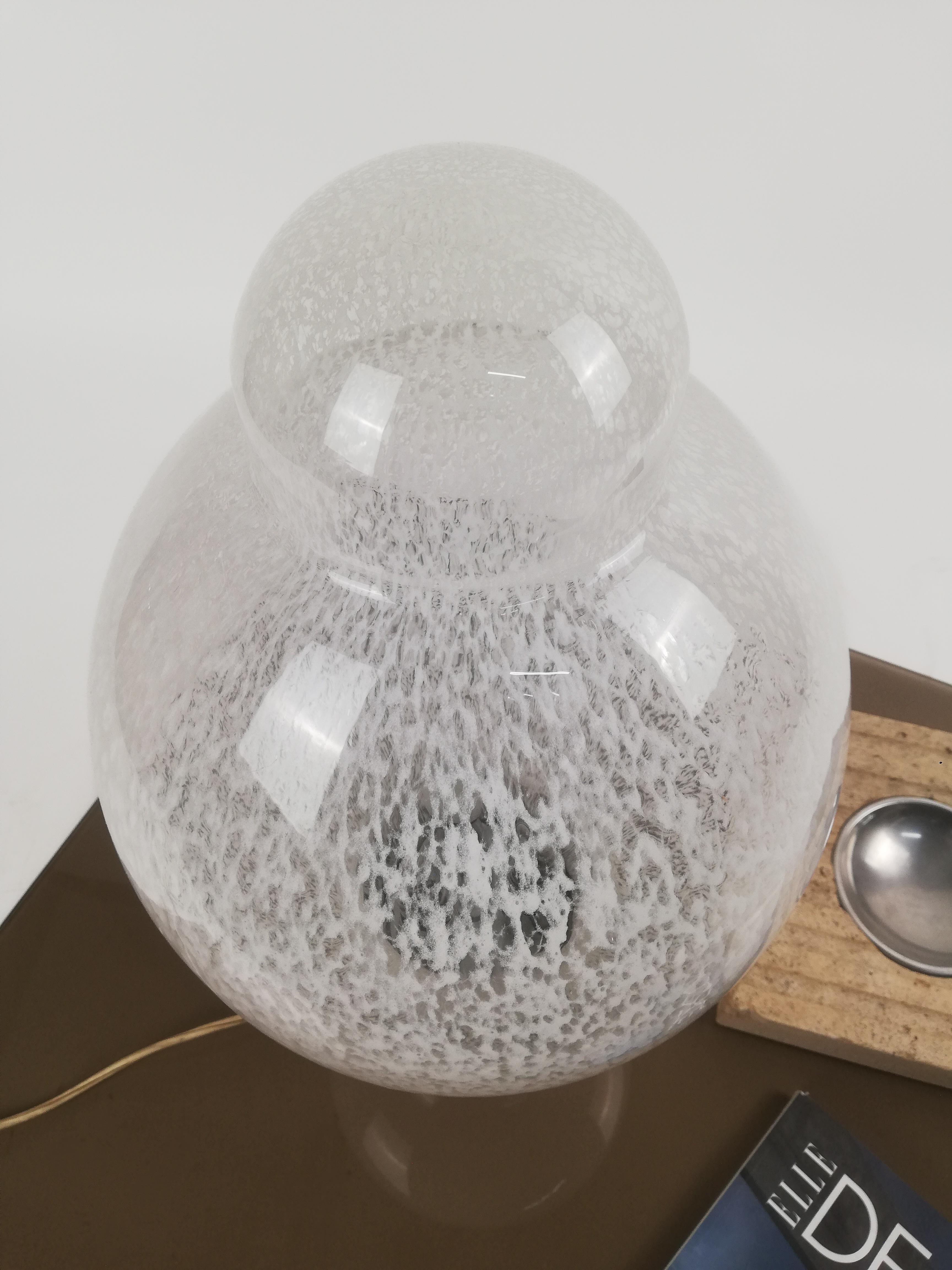 Lampe de bureau en verre soufflé de Murano dans le style de Carlo Nason pour Mazzega en vente 1
